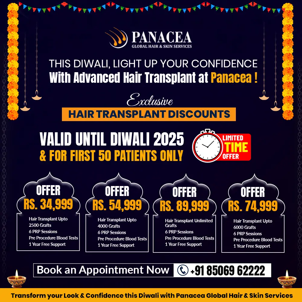 Diwali 2025 Special Offer on Panacea Global Hair & Skin Services