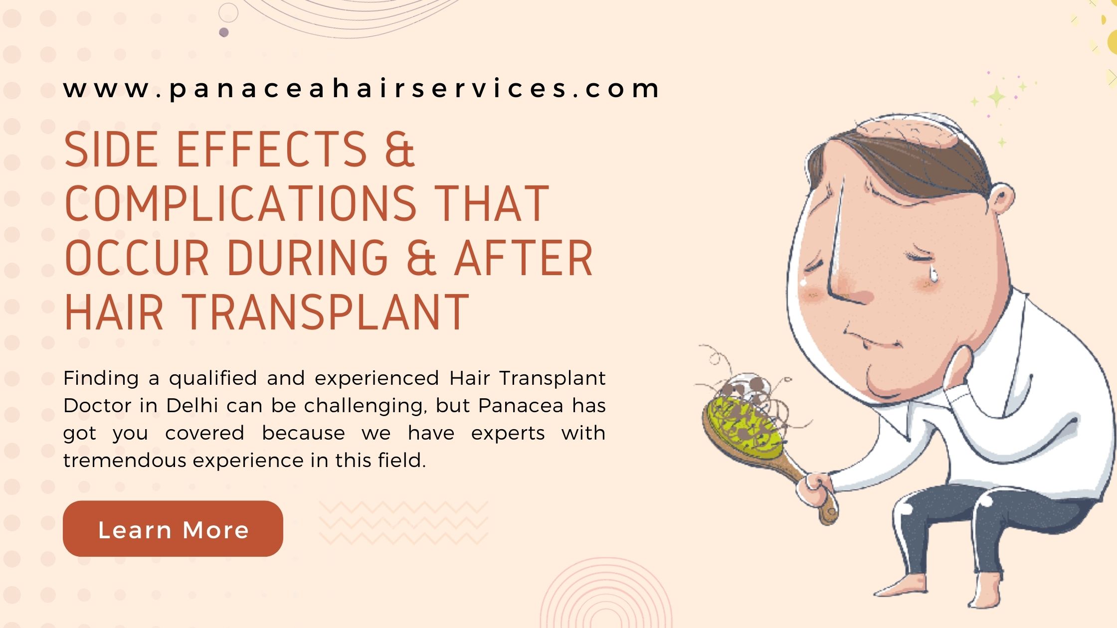 SIDE EFFECTS AND COMPLICATIONS THAT OCCUR DURING AND AFTER HAIR TRANSPLANT